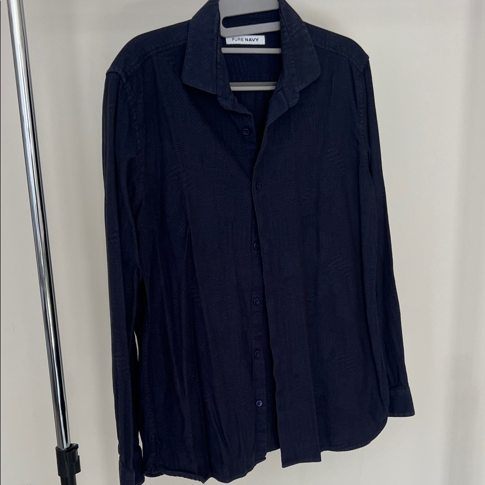 Old Navy Dark Blue Collared Shirt